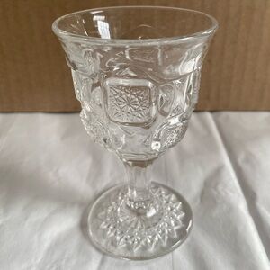 Antique Westmoreland Wine Glass Bridle Rosettes